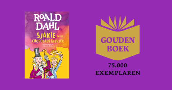 Sjakie en de chocoladefabriek gouden boek cpnb